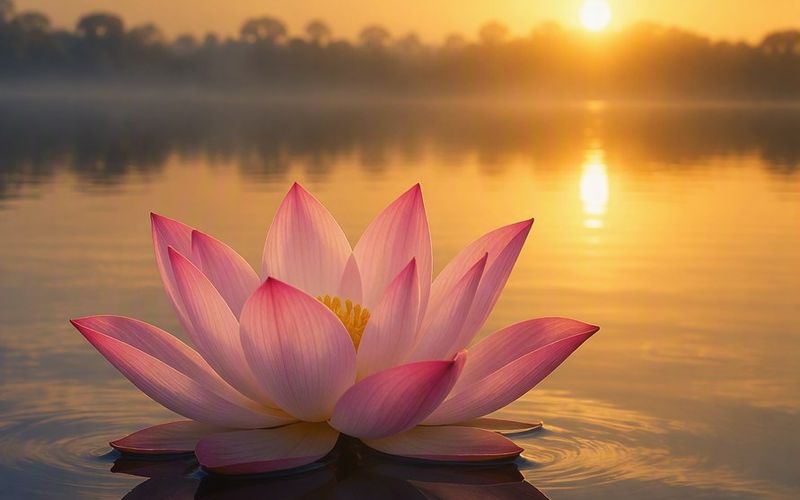Lotus at dawn